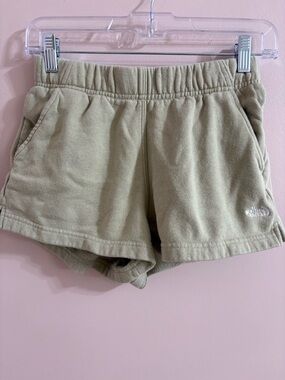The North Face Olive Fleece Pull-On Shorts